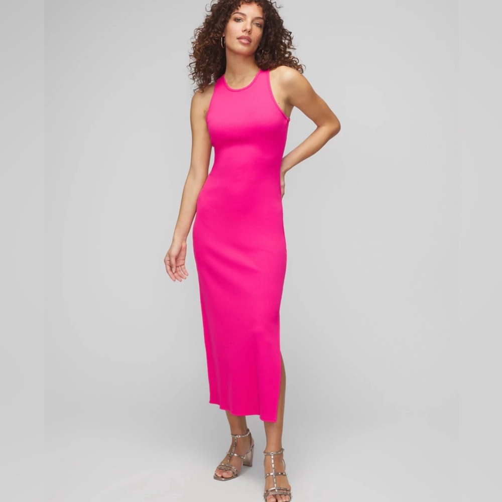 WHBM ribbed bonds con dress - medium.